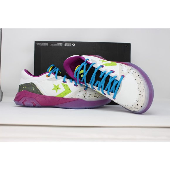 Men's Converse G4 OX White/Bright Pear 168918C - Picture 3 of 8